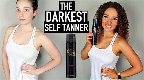 fake tan that doesn't transfer to clothes|applying foam self tanner.